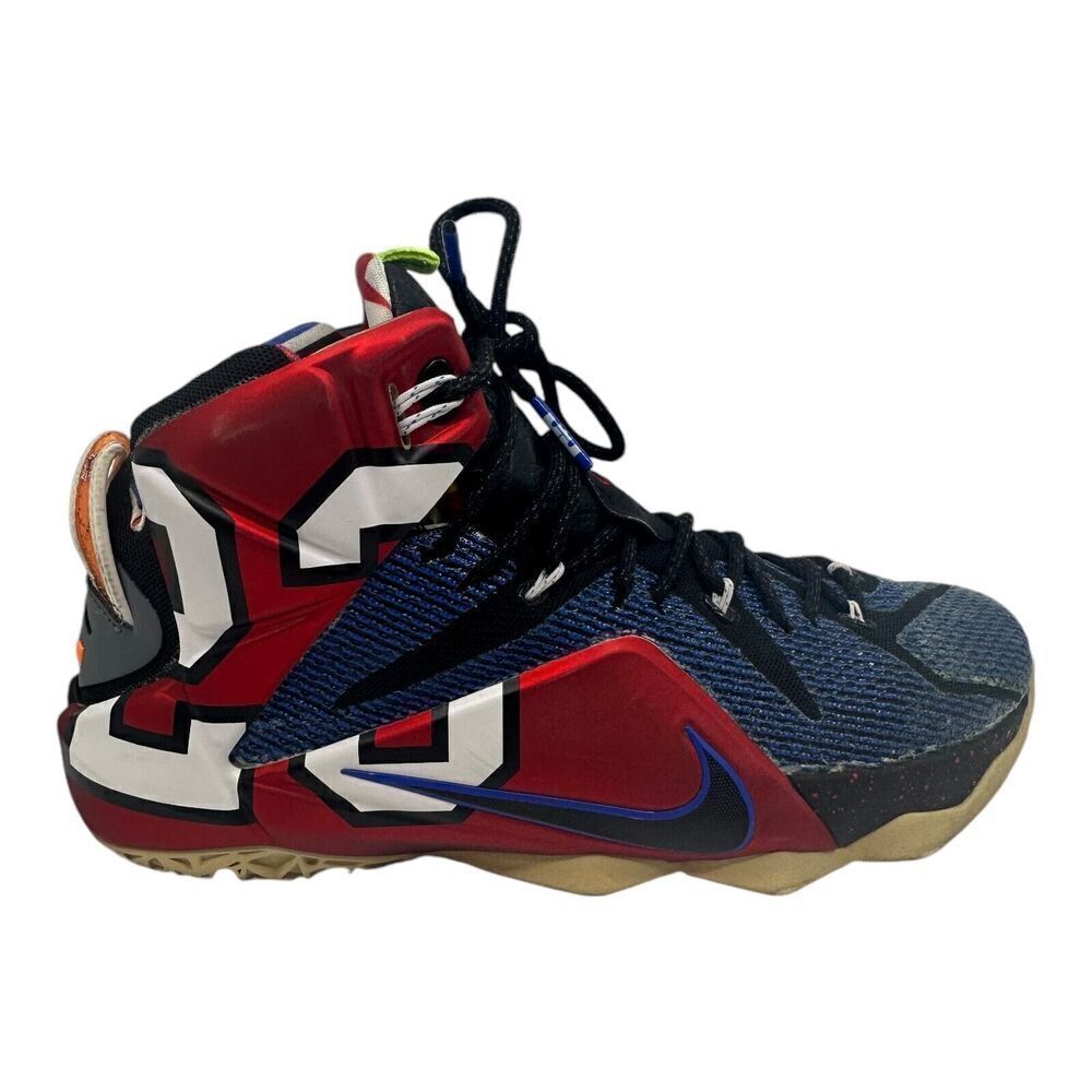 Nike LeBron 12 -‎ "What The Lebron" Size 10.5 (802193-909) Hyperposite PREOWNED